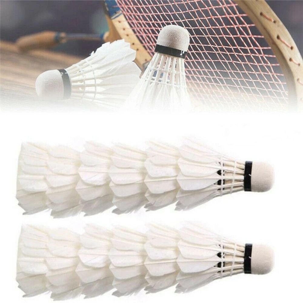 Badminton House - 3/6/12Pcs Neue Weiß Badminton Federball Professionelle