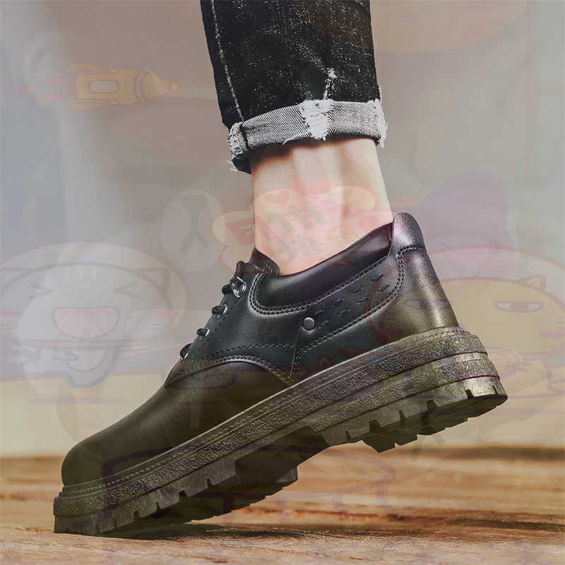 Badminton League - Dunkles Naturleder, modische Turnschuhe, Tennis-Herren-Turnschuhe, modische