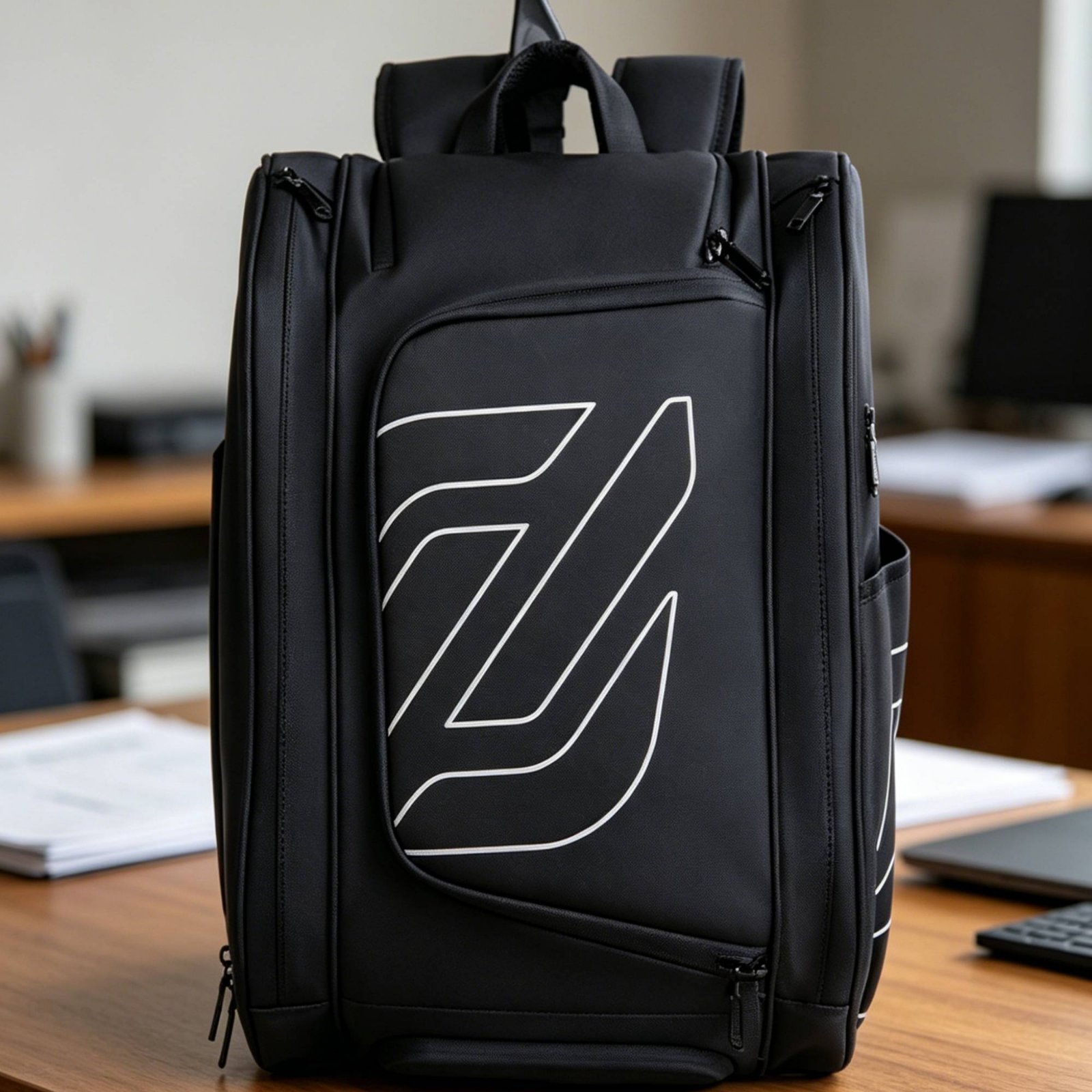 Badminton Match - Pickleball-Rucksack mit Seitentaschen, Tennis-Rucksack, Badminton-Schlägertasche, Leichter