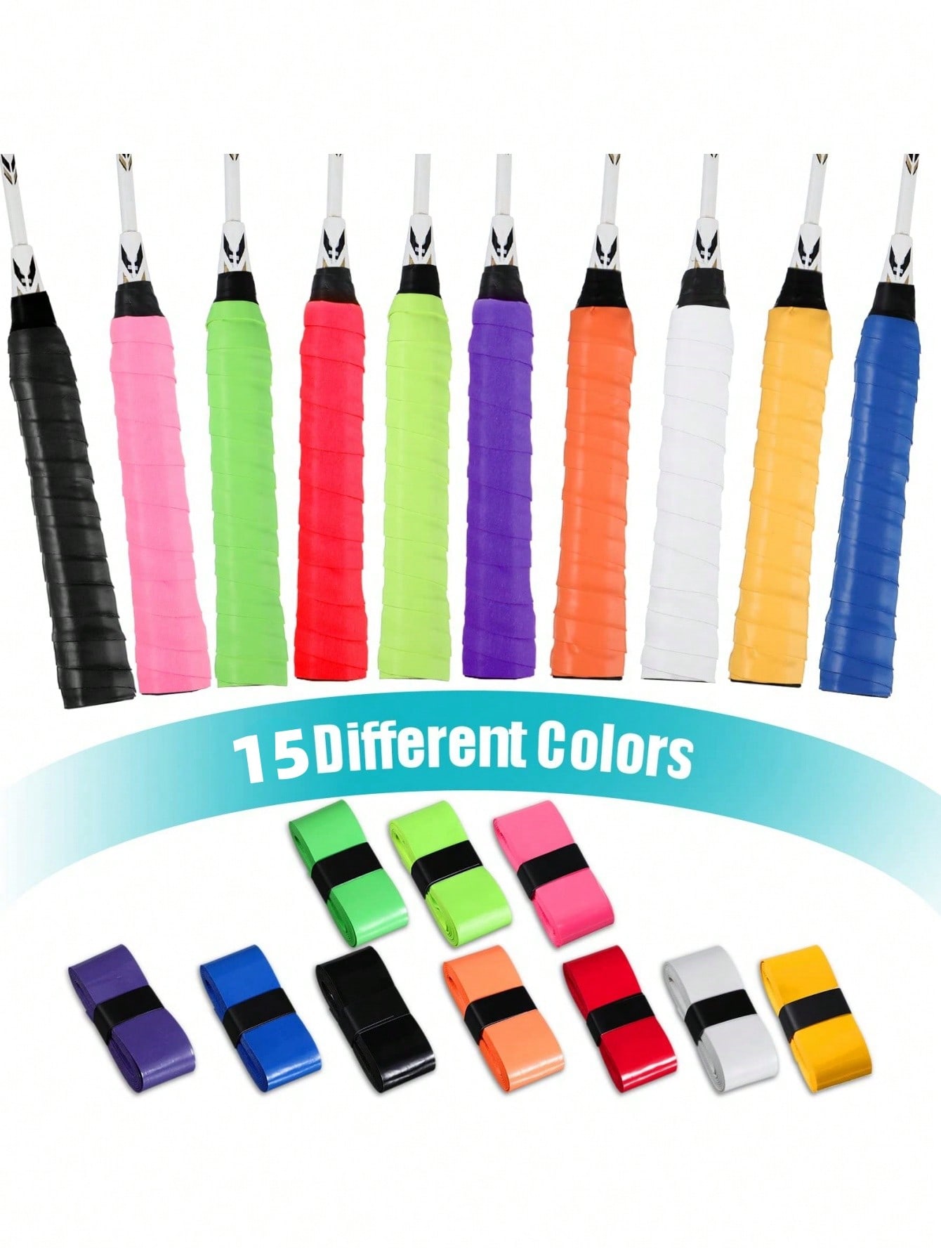 Badminton Grip Tape - PU Tennis Badminton Overgrip Trockenes, schweißabsorbierendes,