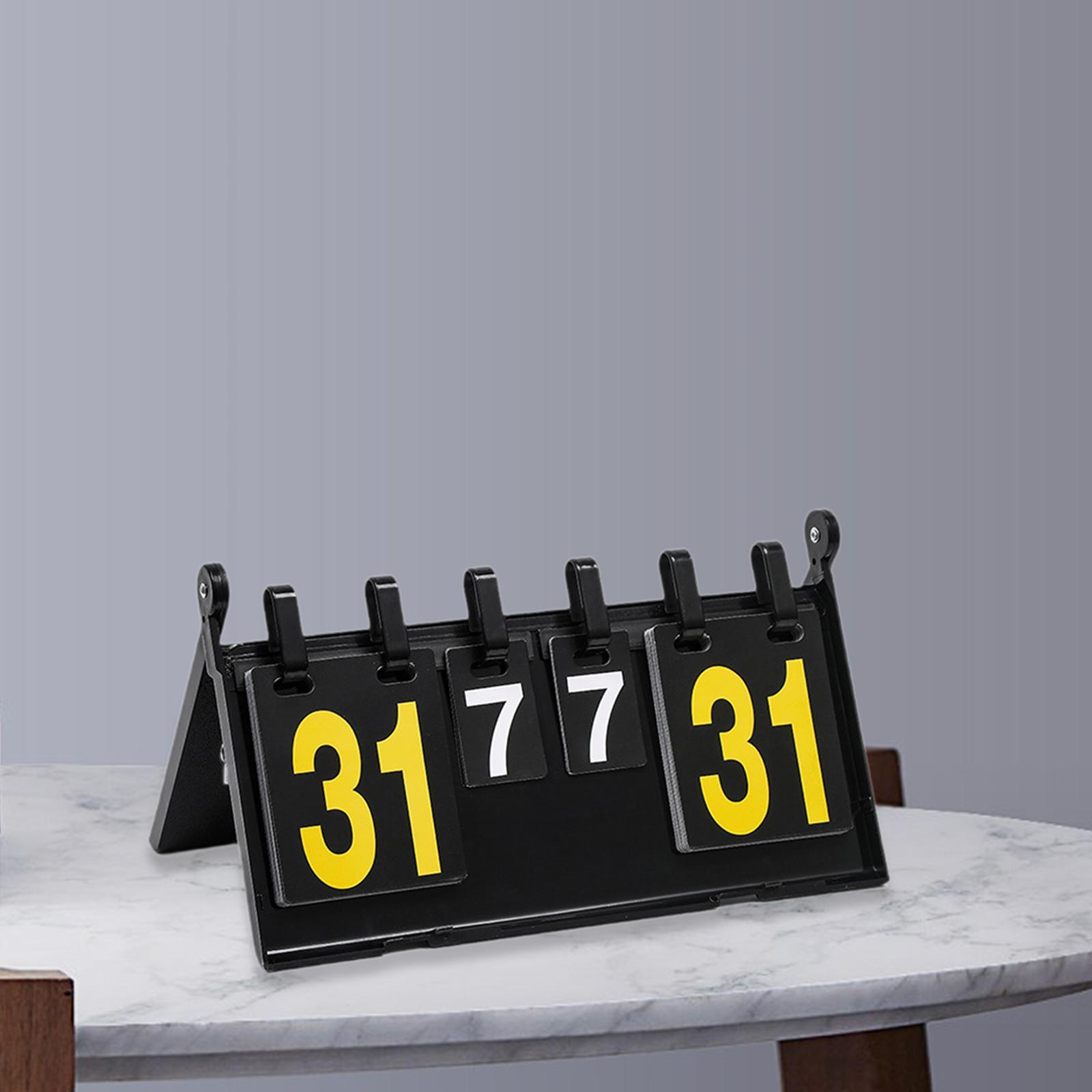 Flip-Anzeigetafel, 4-stelliger – Badminton Score Counter Bewertung und Preis